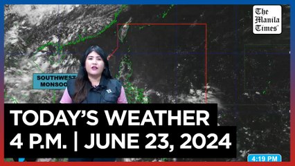 Today's Weather, 4 P.M. | June 23, 2024