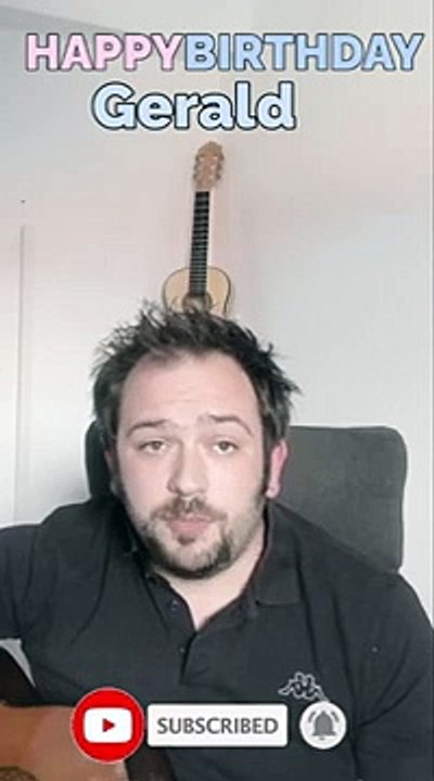 Happy Birthday, Gerald! Geburtstagsgrüße an Gerald