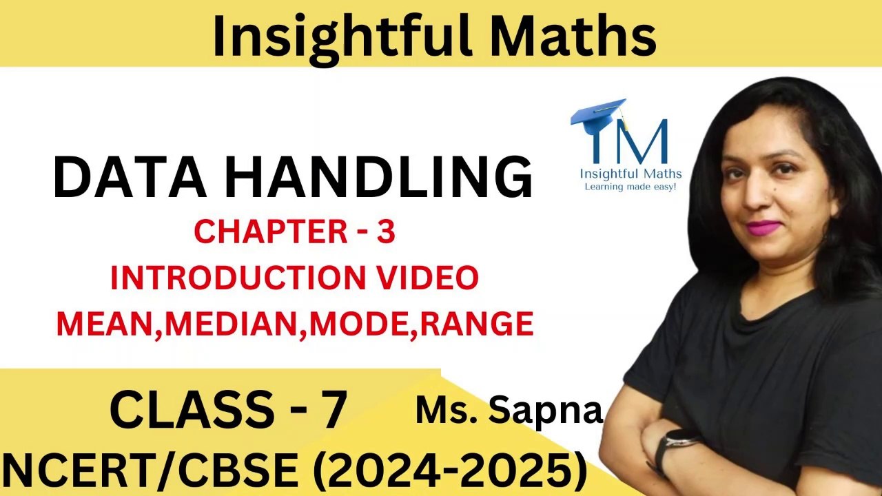 DATA HANDLING CLASS 7| INTRODUCTION | MEAN,MEDIAN,MODE,RANGE |NCERT