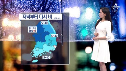 [날씨]전국에 다시 비…중부 집중호우