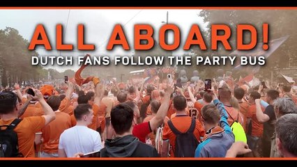 Behind the scenes - all aboard the Netherlands party bus
