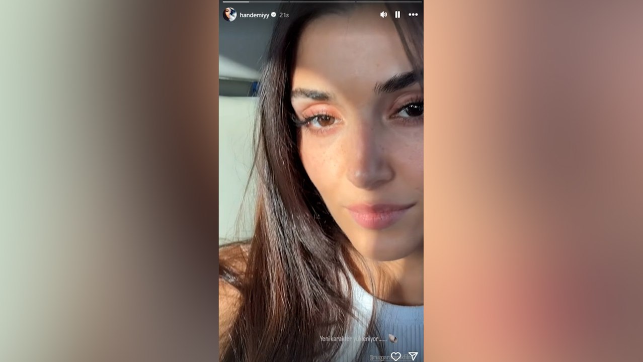 Hande Erçel yeni karakterine hazırlanıyor