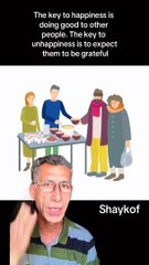 The key to happiness is doing good to other people/Urdu/hindi