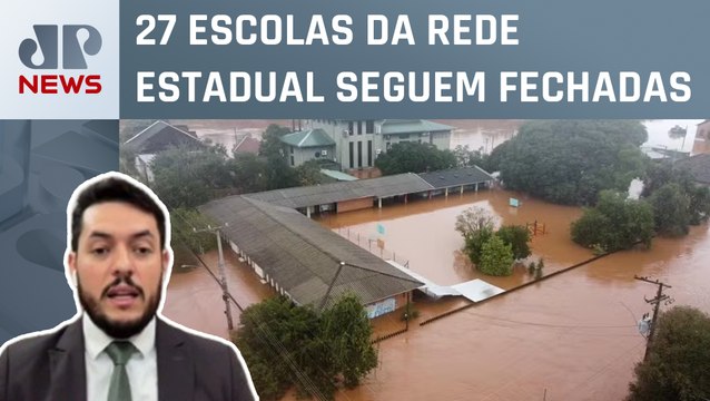 Estudantes seguem sem aulas no Rio Grande do Sul após enchentes; Diego Tavares comenta