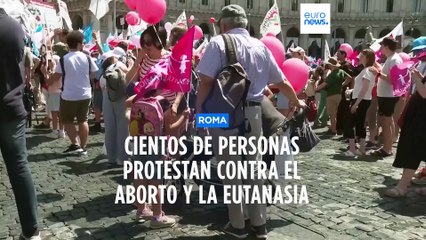 Miles de personas provida se manifiestan en Roma en contra del aborto y la eutanasia
