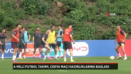 A Milli Takım'da, Çekya maçı hazırlıkları başladı