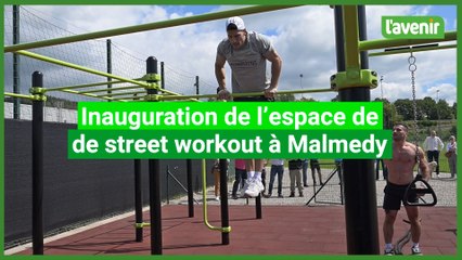 Inauguration de l'espace de street workout à Malmedy