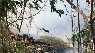 Incêndio ambiental de grandes proporções é registrado no Santa Cruz