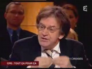 Alain Finkielkraut cogne sur le mouvement anti-CPE