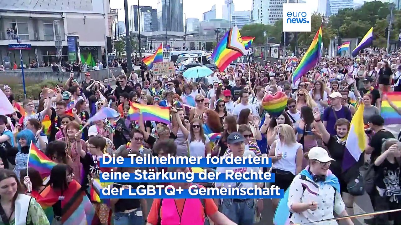 Pride-Monat: Paraden für mehr LGBTQ+-Rechte in Warschau und Budapest