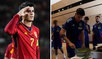 Álvaro Morata consiente a sus compañeros de España con una una carbonara en plena Eurocopa