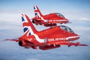 Red Arrows at Scottish Traditional Boat Festival