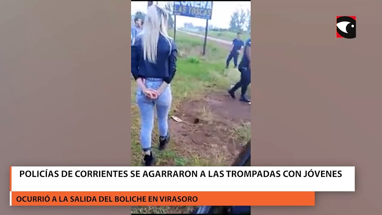 Policías de Corrientes se agarraron a las trompadas con jóvenes