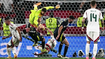 İskoçya-Macaristan maçında korku dolu anlar!