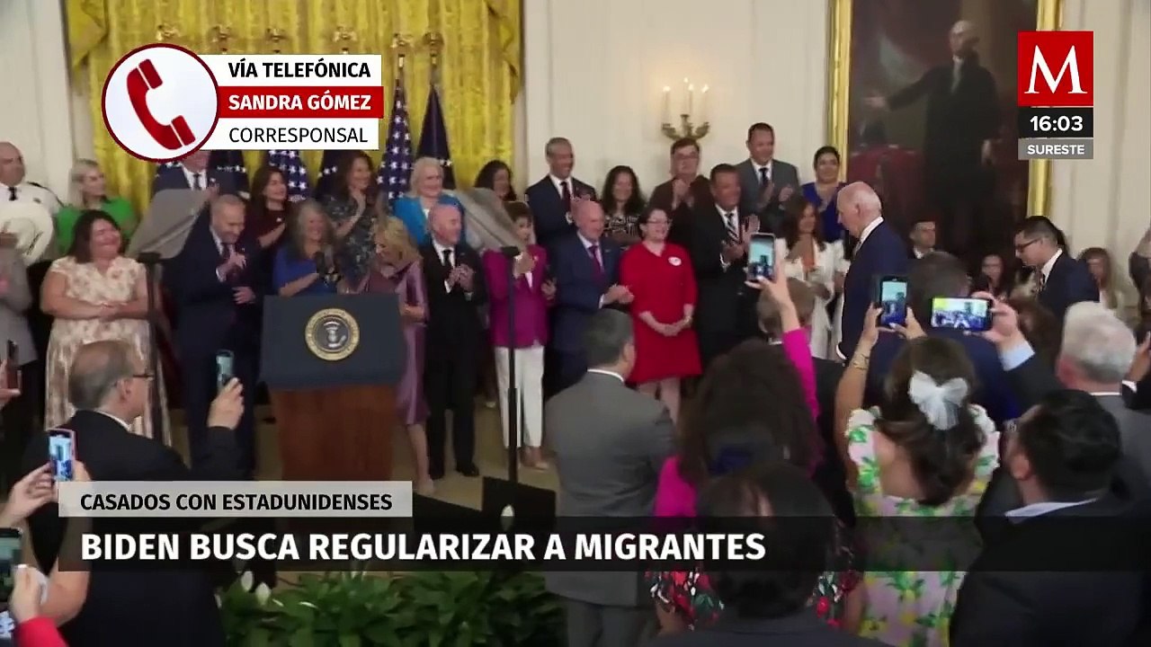 Joe Biden busca regularizar la situación de los migrantes casados con ciudadanos estadunidenses