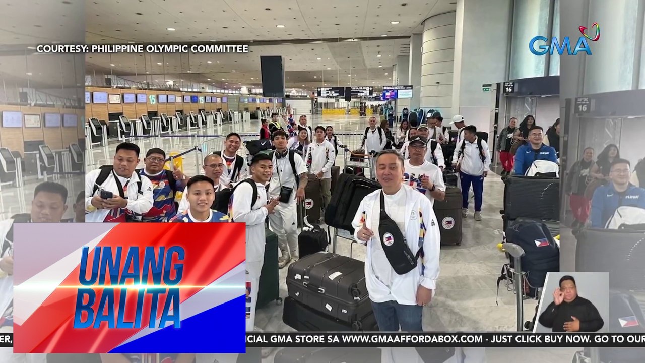 Ilang Pinoy athletes na lalaban sa 2024 Paris Olympics, dumating na sa France | Unang Balita