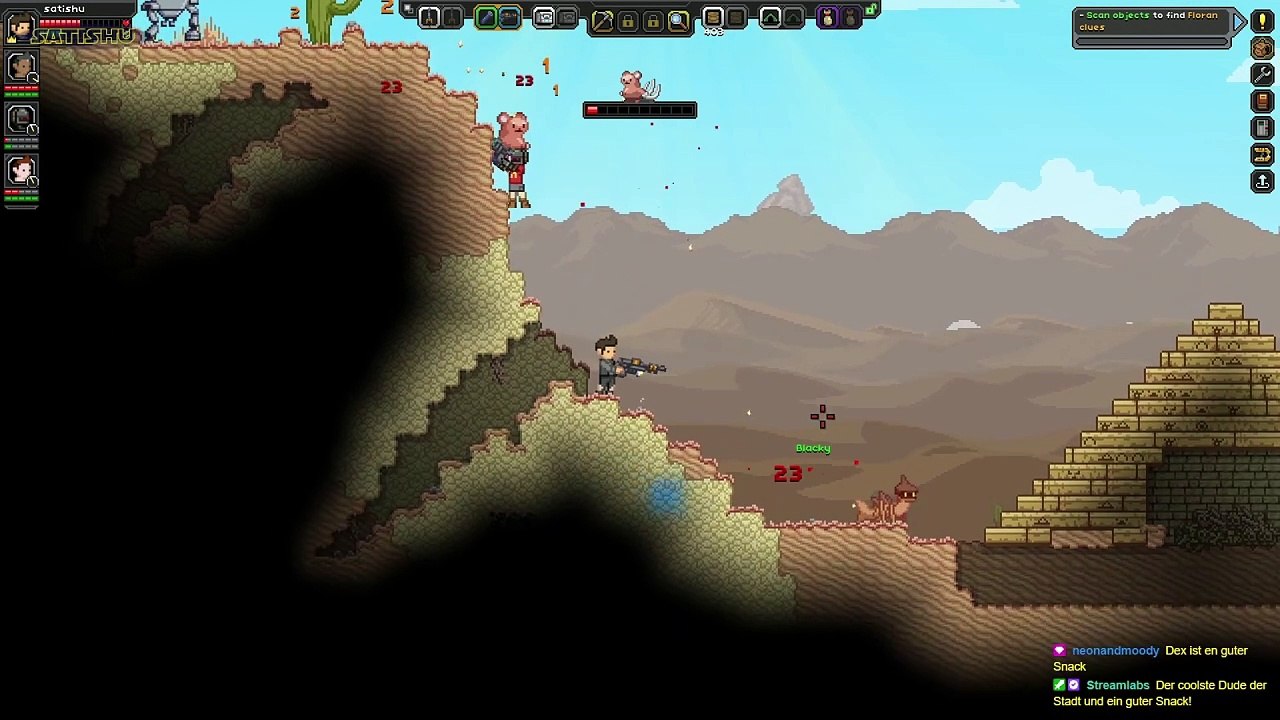 Das erste mal mit dem schiff fliegen. | starbound | ep. 7