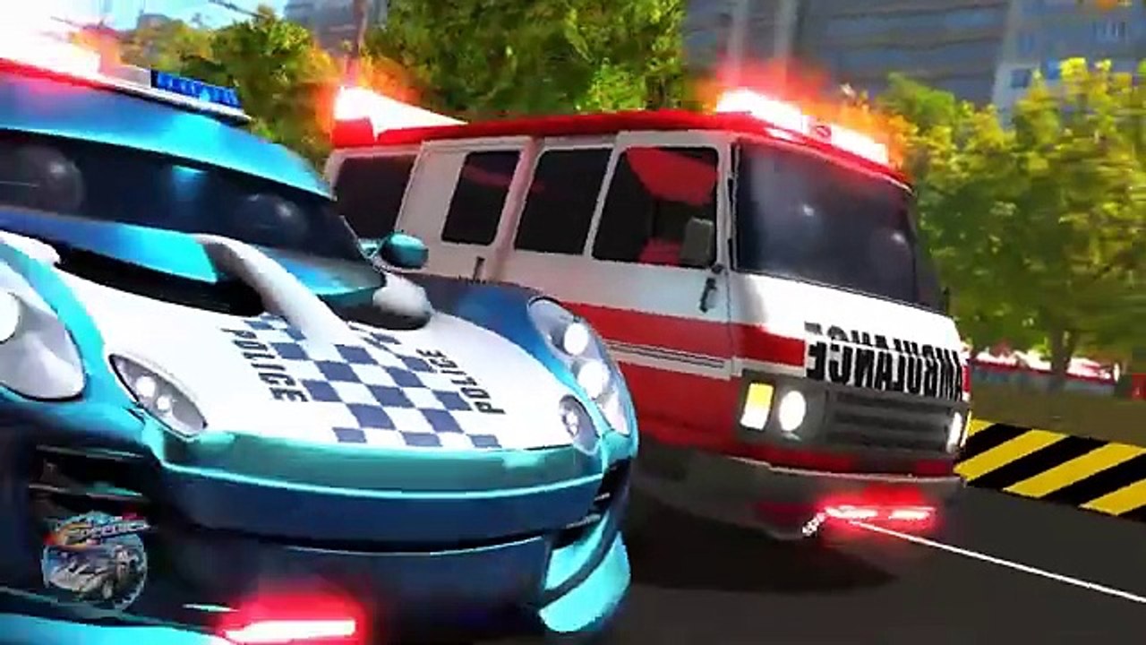 Wheels On The Police Car Nursery Rhyme for Children by Speedies
