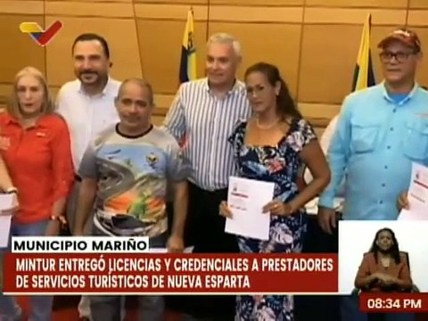 Mintur entrega 158 licencias y acreditaciones a prestadores de servicio turístico neoespartanos