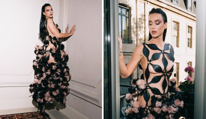 Katy Perry llega casi desnuda a la semana de la moda en París; así de atrevido y sensual fue su ‘vestido’
