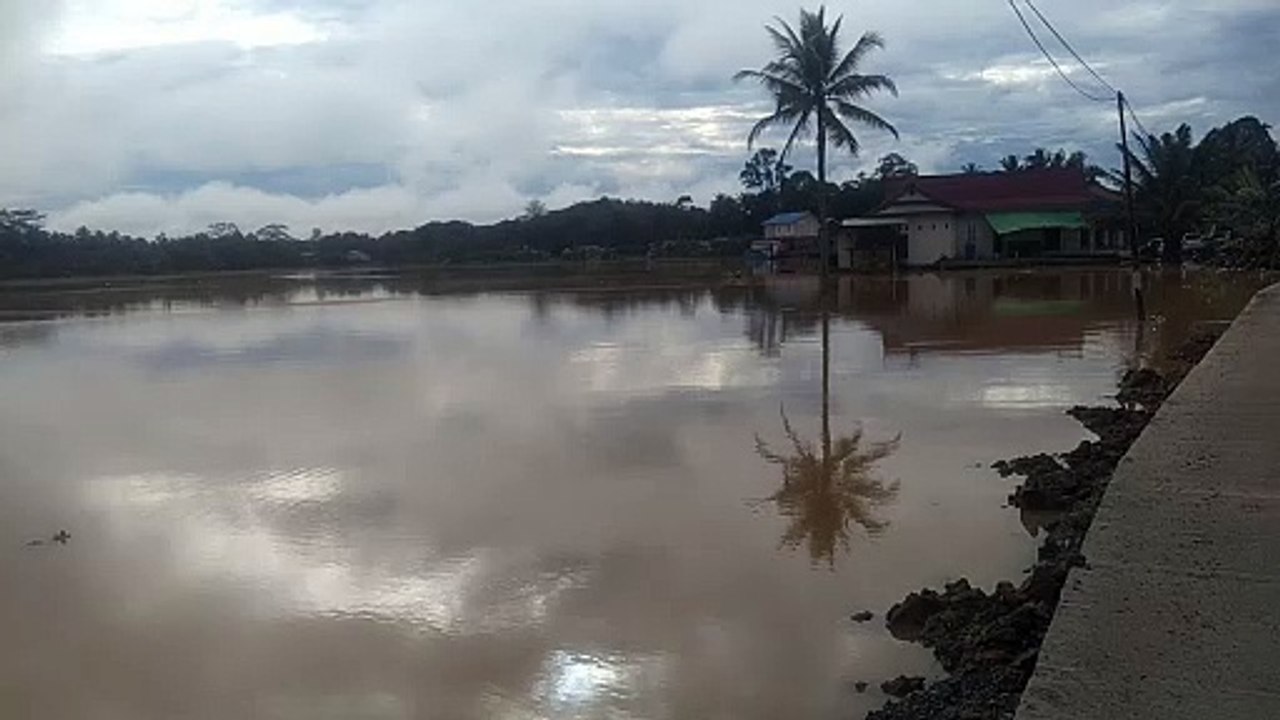 Puluhan Rumah di Sepaku Kebanjiran