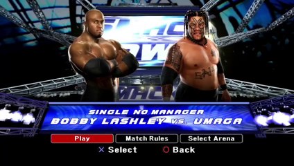 Descargar video: WWE Smackdown vs. Raw 2008 - Bobby Lashley vs. Umaga