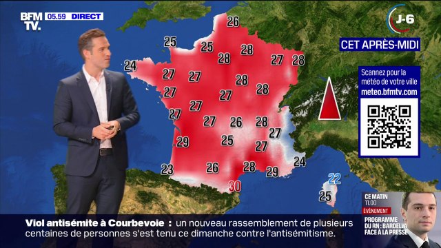 Si le soleil s'impose sur une large partie du pays, quelques orages sont à prévoir avec des températures comprises entre 22°C et 30°C... La météo de ce lundi 24 juin