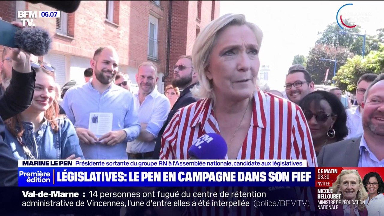 Marine Le Pen en campagne dans le Pas-de-Calais à une semaine du premier tour des législatives
