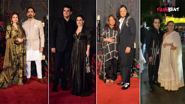 Sonakshi-Zaheer के Reception में Bollywood के तमाम Actors ने दिए Couple Goals, जीता दिल । Filmibeat