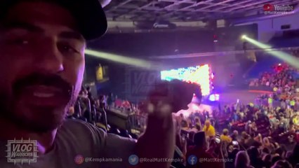 Cody Rhodes announces he has two broken ribs during a WWE live event