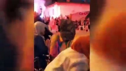 'Şalvar Şenliği'nde havai fişek kadınların üzerinde patladı: 2'si çocuk 4 yaralı