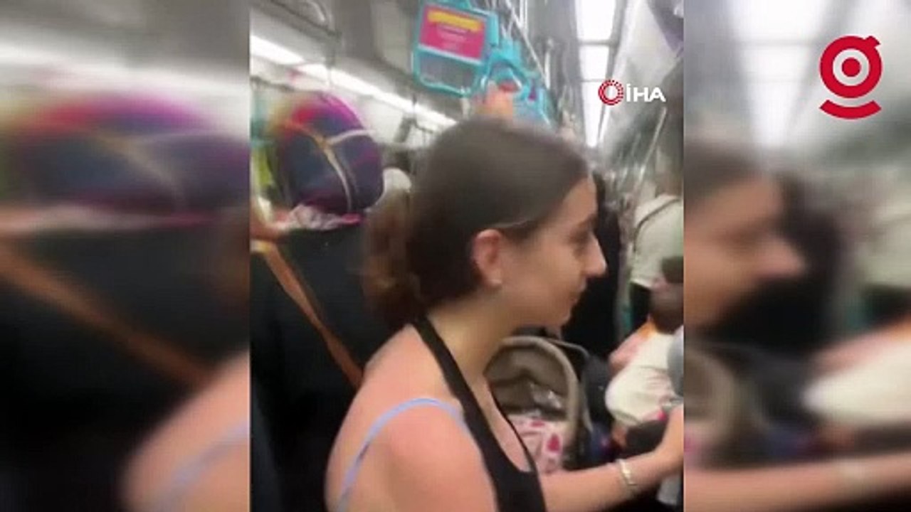 Marmaray'da ortalık karıştı! Kadın yolcular birbirine saldırdı; küfürler havada uçuştu