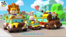 Car Wash Song | Wheels On The Animal Bus | Nursery Rhymes & Kids Songs | BaBybUs