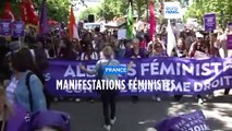 Des manifestations féministes contre l'extrême droite à travers la France