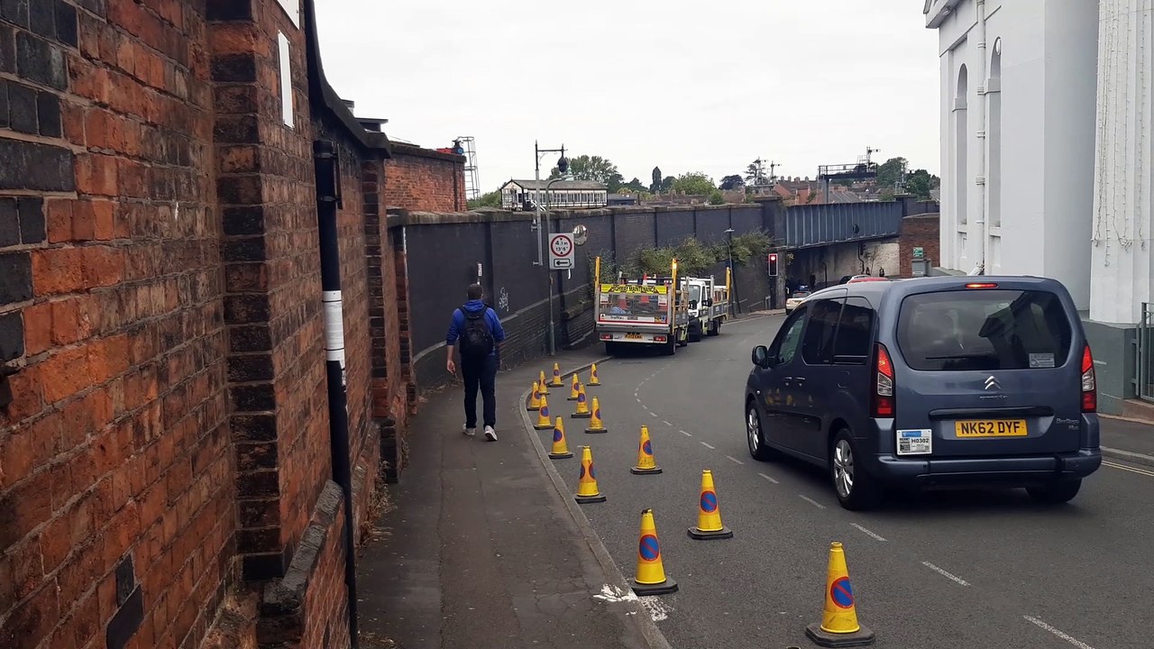 Road workers are on site preparing to start maj...