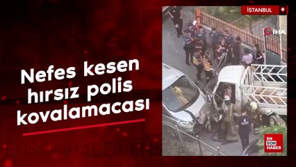 Beylikdüzü'nde nefes kesen hırsız polis kovalamacası