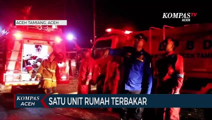 Rumah Bertingkat Ludes Terbakar