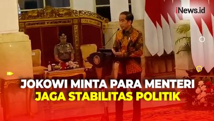 Jokowi Minta Para Menteri Jaga Stabilitas Politik saat Masa Transisi ke Pemerintahan Baru