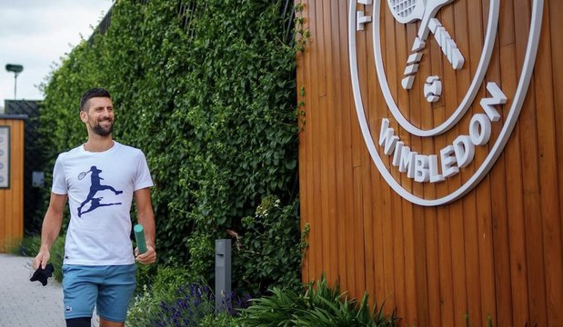Wimbledon 2024 - Novak Djokovic on the Wimbledon lawn, Sunday !