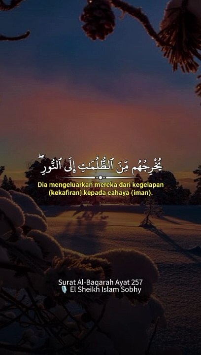 Surat Al-Baqarah 257 (ALLAH pelindung bagi orang-orang yang beriman)