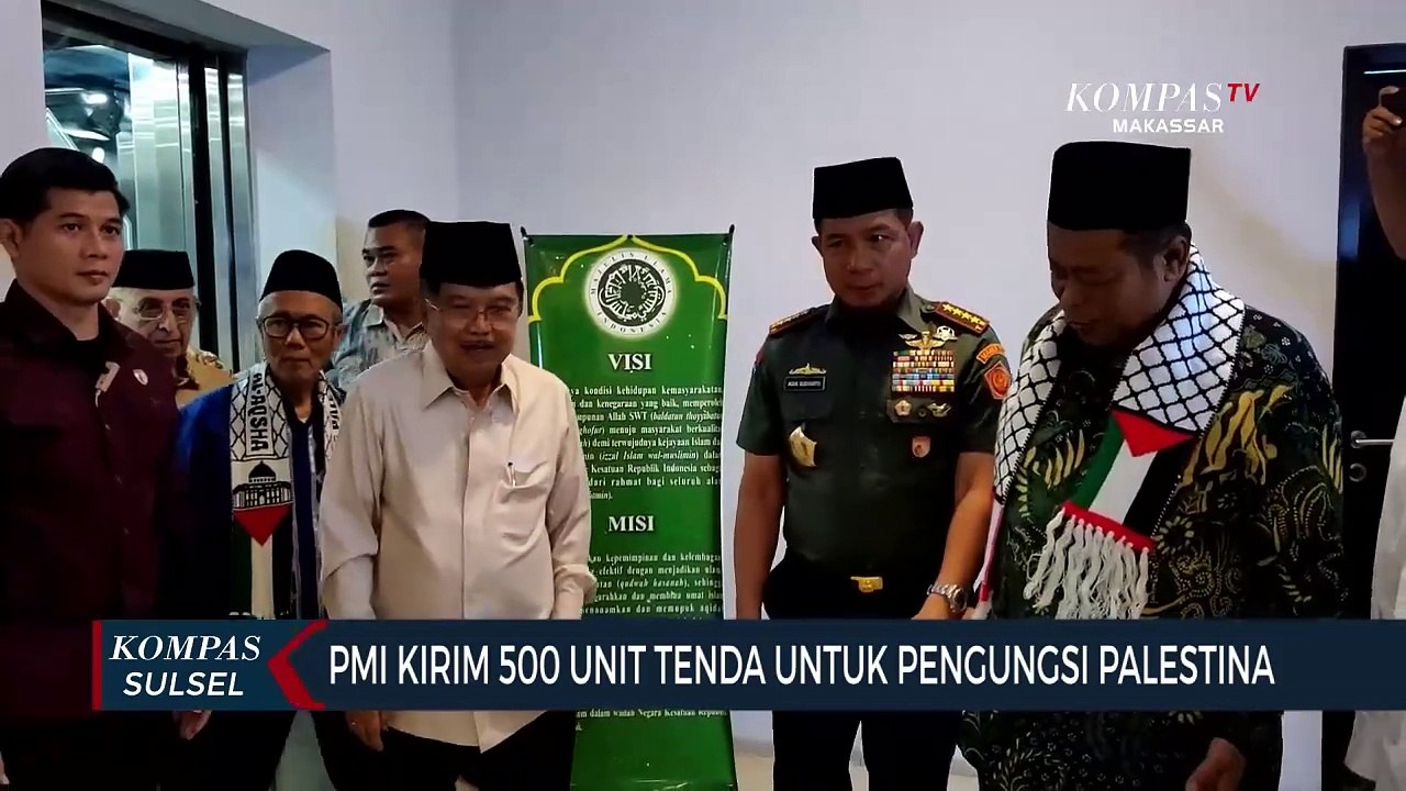 PMI Kirim 500 Unit Tenda Untuk Pengungsi Palestina