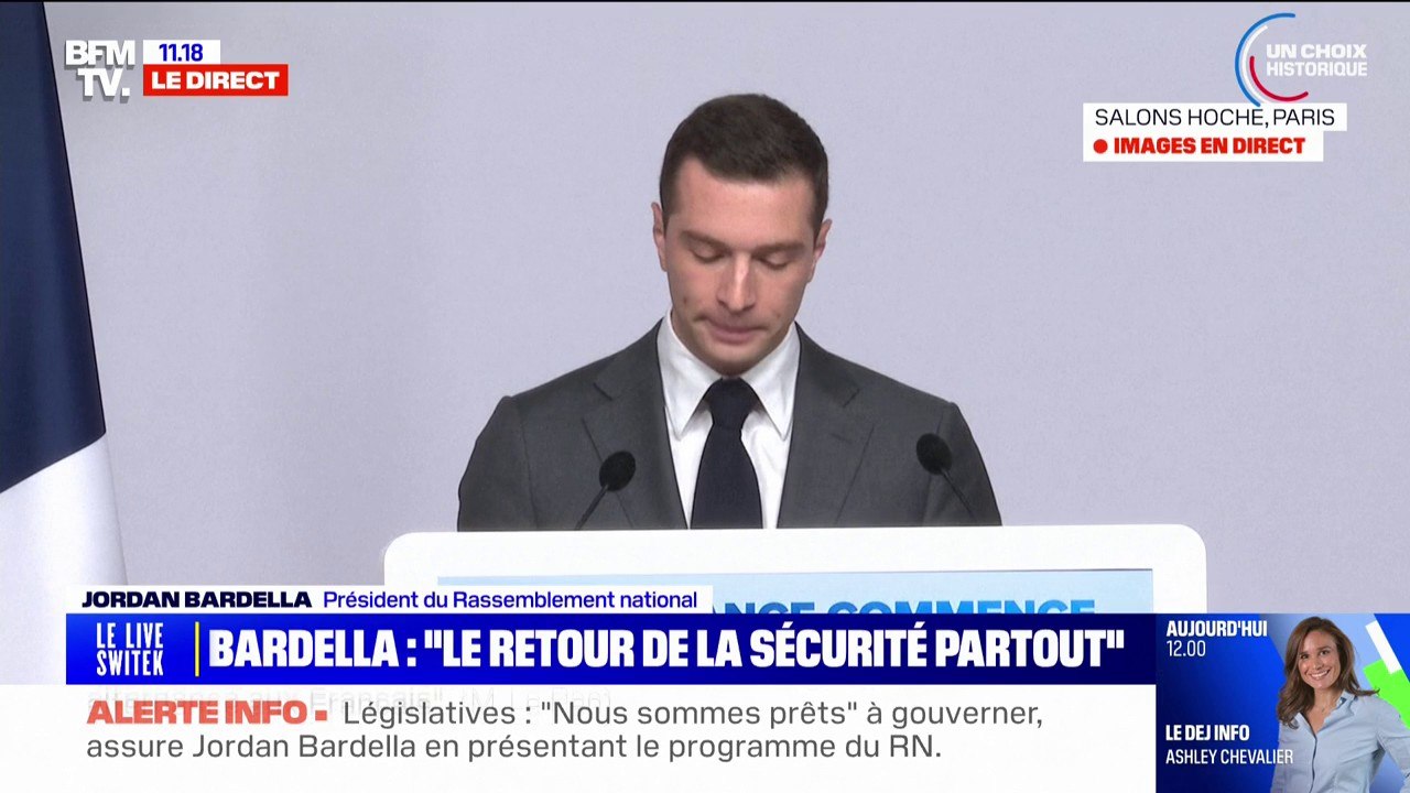 Jordan Bardella veut instaurer "des peines minimales et des peines planchers qui permettront de casser la récidive"