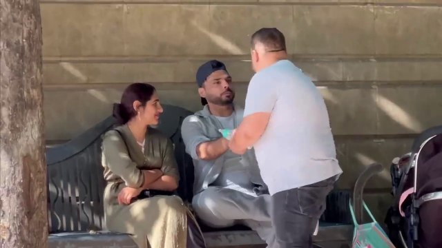 I give this couple anxiety prank _ this guy can_t believe i eat his food _ joker pranks latest 2024