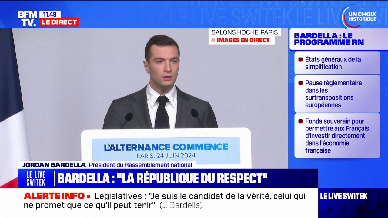 Jordan Bardella: "Ma ligne rouge est très claire, c'est l'envoi de troupes [françaises] sur le sol ukrainien"