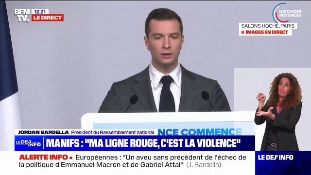 Jordan Bardella: Reconnaître, aujourd'hui, un État palestinien, ce serait reconnaître le terrorisme