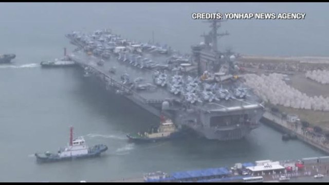 Portaerei Usa in Corea del Sud per esercitazione militare congiunta