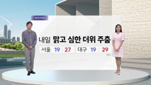 [날씨] 내일 맑고 심한 더위 주춤...한낮 강한 자외선 / YTN