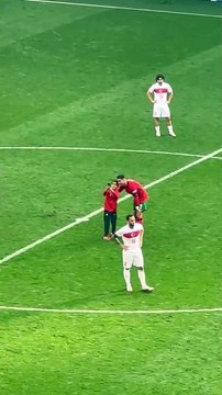 Cristiano Ronaldo poses for selfie with Euro 2024 pitch invader