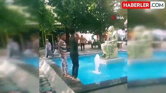 Sıcaktan bunalan çocukların tehlikeli serinleme yöntemi