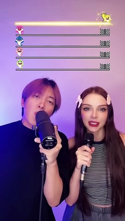 Baby Shark Round 3!!! Who’s the Champion...  @Mamiko #beatbox #challenge #fyp